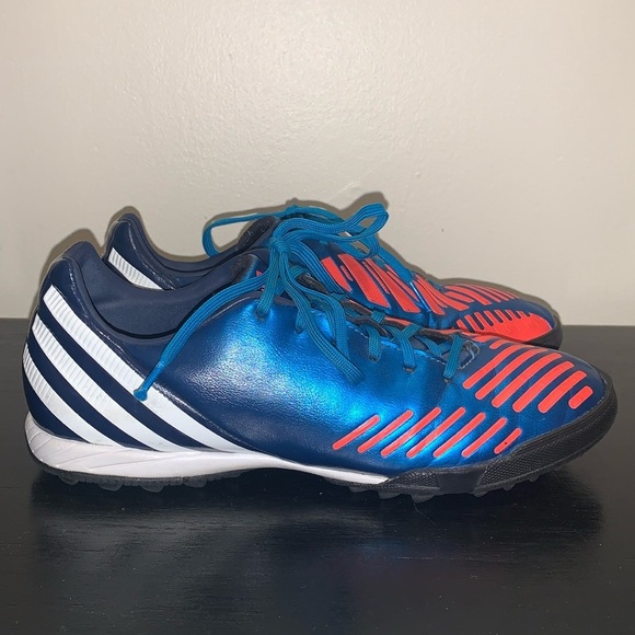 Adidas Predator Absolado Soccer Cleats Metalic Blue V22087 Men's US Size 7.5 - Picture 1 of 10